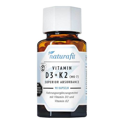 Naturafit Vitamin D3 + K2 MK-7 superior absorb.Kapseln  - 1