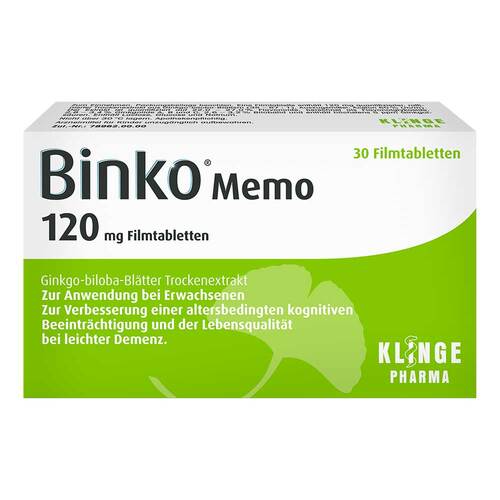 Binko Memo 120 mg Filmtabletten - 1