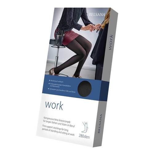 Belsana work AD S schwarz mit Spitze  - 1