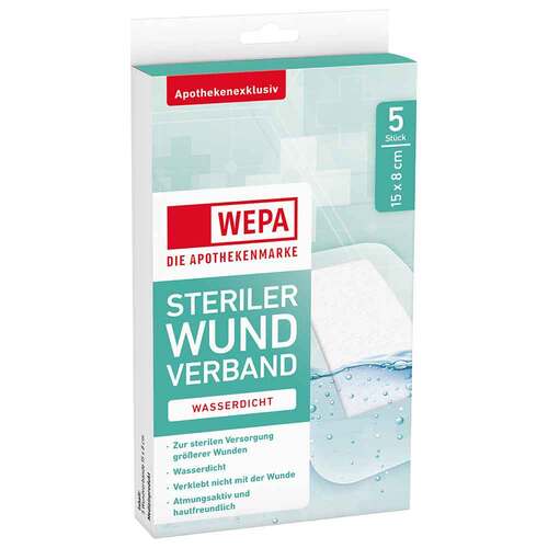 Wepa Wundverband wasserdicht 8x15 cm steril - 1