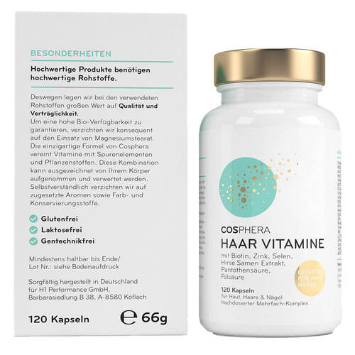 Cosphera Haar-Vitamine mit Hirse Kapseln - 4