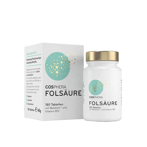 Cosphera Fols&auml;ure Tabletten 800 µg Folat mit Vit.B9 - 1