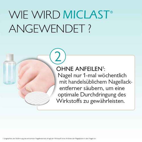 Miclast 80 mg / g wirkstoffhaltiger Nagellack - 5