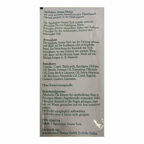 Apothekers Aroma-Tuch bei Erk&auml;ltung - 2