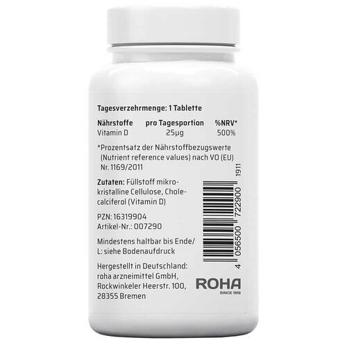 Sanhelios Vitamin D 1.000 I.E. Tabletten - 4