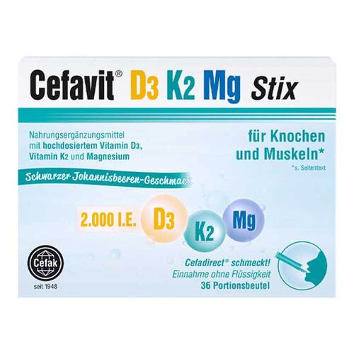 Cefavit D3 K2 Mg 2.000 I.E. Stix - 1