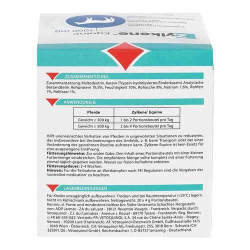 Zylkene Equine Erg&auml;nzungs-Futtermittel Pulver f&uuml;r Pferde - 2