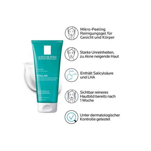 La Roche Posay Effaclar Mikro-Peeling Reinigungsgel - 5