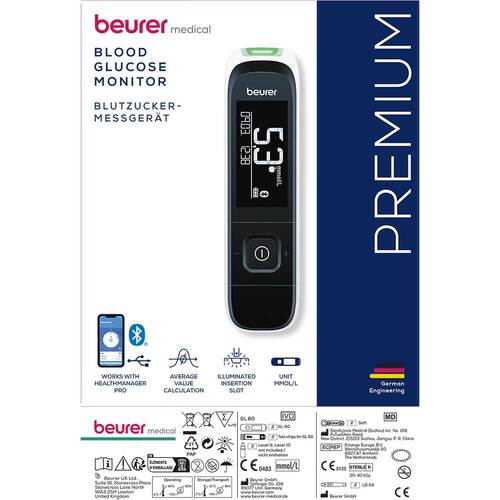 Beurer GL60 Blutzuckermessger&auml;t mmol / l - 2