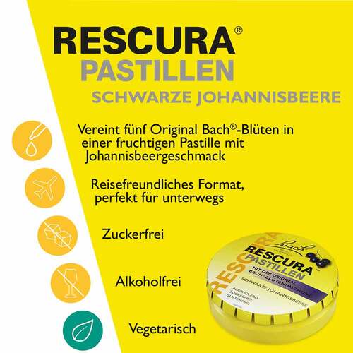 Bachbl&uuml;ten Original Rescura Pastillen schwarze Johannisbeere - 2