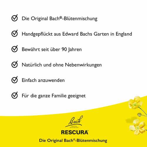 Bachbl&uuml;ten Original Rescura Night Spray mit Alkohol - 3