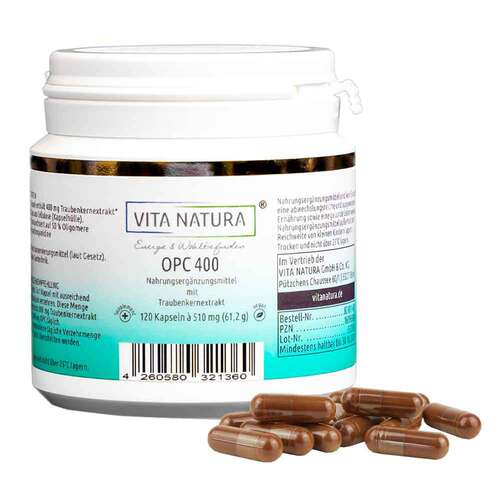 OPC Traubenkernextrakt 400 mg Vegi- Kapseln - 1