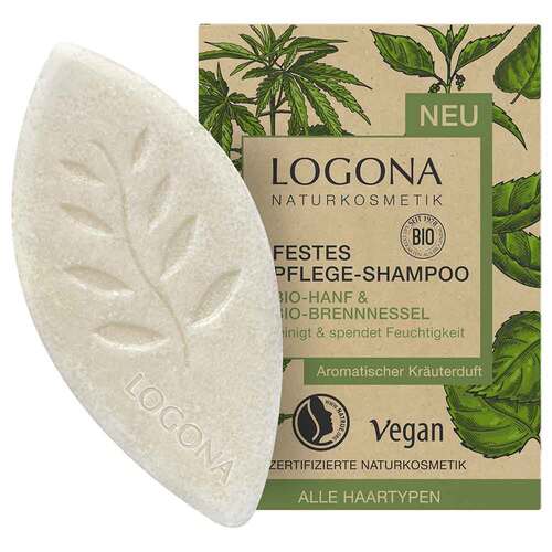 Logona festes Pflege-Shampoo Bio-Hanf &amp; Bio-Brennnessel - 1