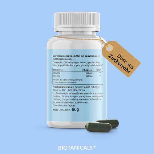 Biotanicals Spirulina Chlorella Kapseln - 3