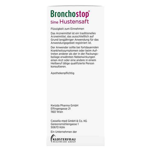 Bronchostop® Sine Hustensaft - 3