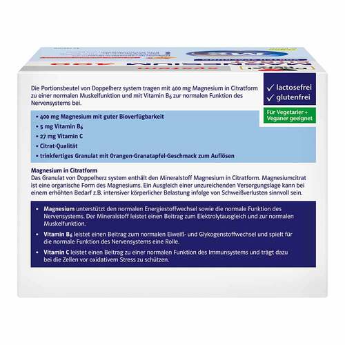 Doppelherz Magnesium 400 Citrat system Granulat - 2