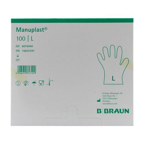 Manuplast Einmal Handschuhe PE Gr&ouml;&szlig;e L - 1