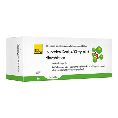 Ibuprofen Denk 400 mg akut Filmtabletten - 1