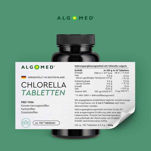 Algomed Chlorella Deutschland 350 g Tabletten - 2