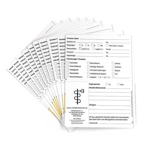 Notfall-Info-Kartenh&uuml;lle f&uuml;r die Gesundheitskarte - 2