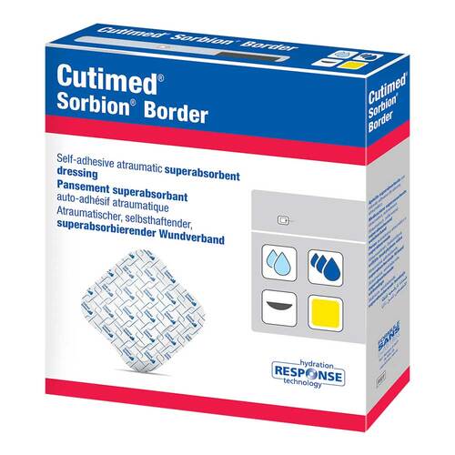 Cutimed Sorbion Border Wundauflage 15x15 cm steril - 1