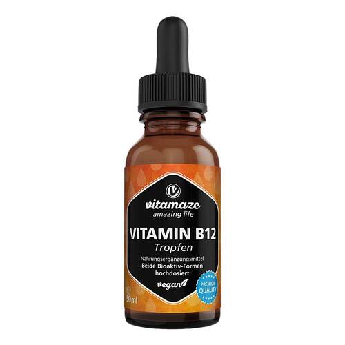 Vitamin B12 100 µg hochdosiert vegan Tropfen - 1
