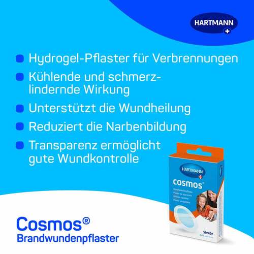 cosmos® Brandwundenpflaster 68 mm x 43 mm steril - 2