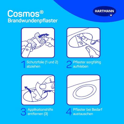 cosmos® Brandwundenpflaster 68 mm x 43 mm steril - 4