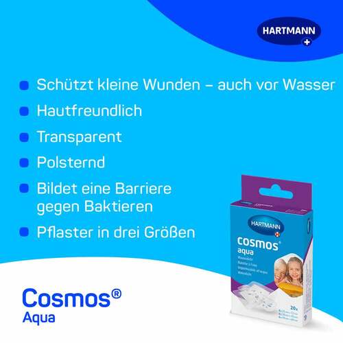  cosmos® aqua Pflaster 3 Gr&ouml;&szlig;en - 2