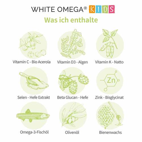 White Omega Kids Immun Weichkapseln - 4