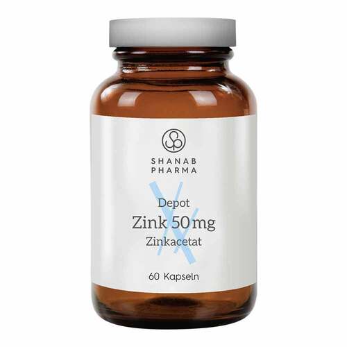 Zink 50 mg Zinkacetat depot Shanab Kapseln - 1