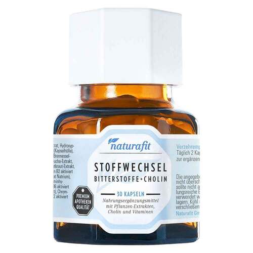 Naturafit Stoffwechsel Bitterstoffe + Cholin Kapseln - 1