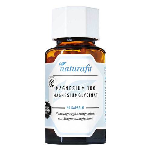 Naturafit Magnesium 100 mg Magnesiumglycinat Kapseln  - 1