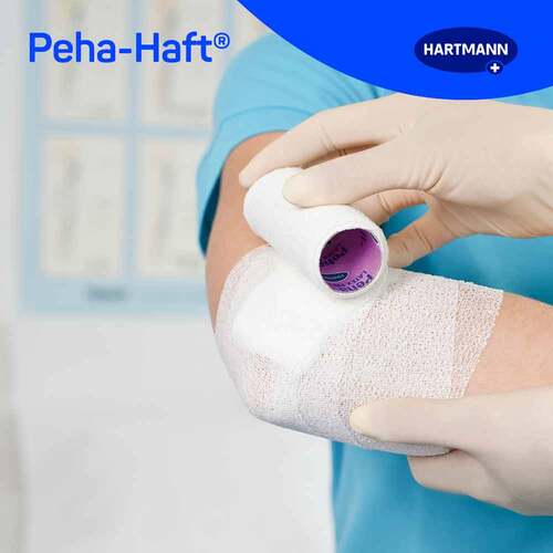 peha-haft® Koh&auml;sive Fixierbinde latexfrei 6 cm x 4 m - 5