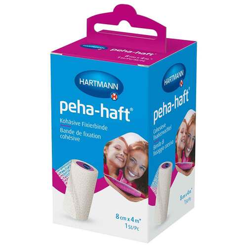 peha-haft® Koh&auml;sive Fixierbinde latexfrei 8 cm x 4 m - 1