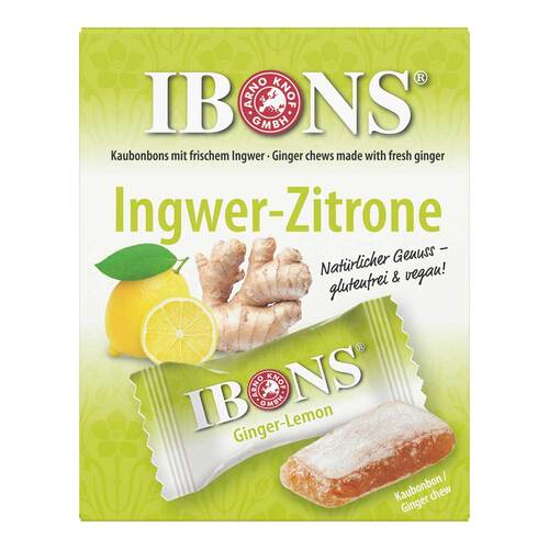Ibons Ingwer Zitrone Box Kaubonbons - 1