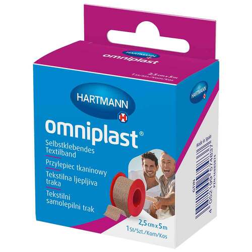 omniplast® Selbstklebendes Textilband 2,5 cm x 5 m - 1