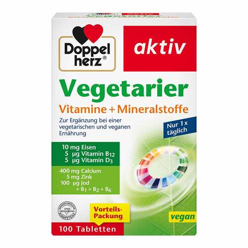 Doppelherz Vegetarier Vitamine + Mineralstoffe aktiv - 1