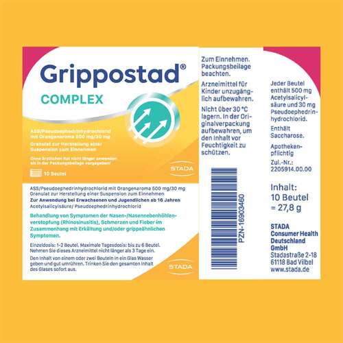 Grippostad COMPLEX mit Orangengeschmack - 10