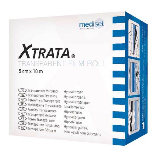 Xtrata transparent Folienverband 5 cmx10 m unsteril Rolle - 1