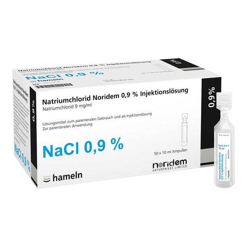 Natriumchlorid Noridem 0,9% Injektionsl&ouml;sung Ampulle  - 1