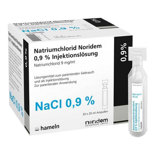 Natriumchlorid Noridem 0,9% Injektionsl&ouml;sung Ampulle  - 1