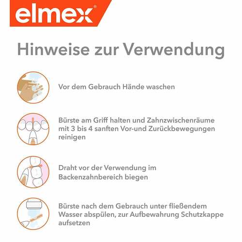 Elmex Interdentalb&uuml;rsten Iso Gr&ouml;&szlig;e 1 0,45 mm orange - 4