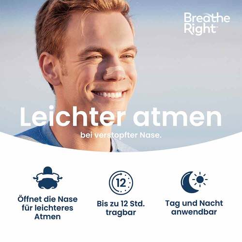 Besser Atmen Breathe Right® Nasenpflaster normal beige - 3