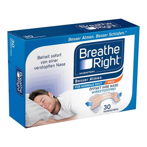 Besser Atmen Breathe Right Nasenpflaster gro&szlig; beige - 2