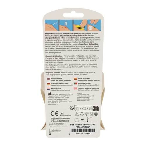 Bee-Patch nach Bienen-Wespen-Stichen Pflaster - 2