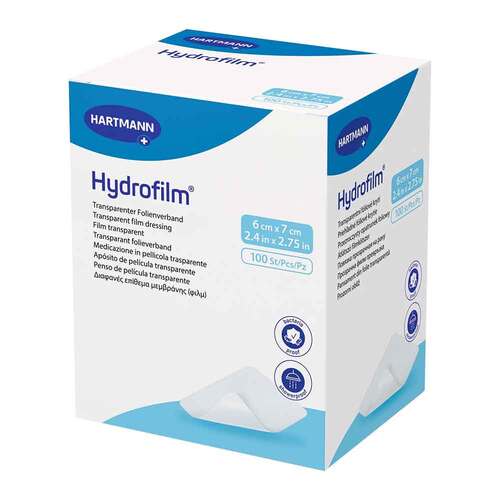 Hydrofilm transparenter Folienverband 6x7 cm - 1