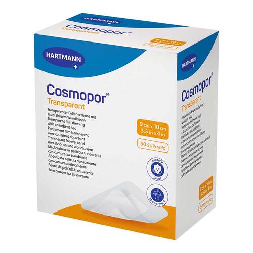 Cosmopor transparent Folienverband 9x10 cm steril - 1
