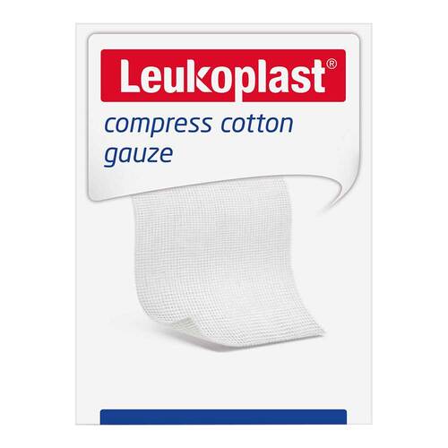 Leukoplast compress Cotton Gauze st.10x20cm 8f - 1