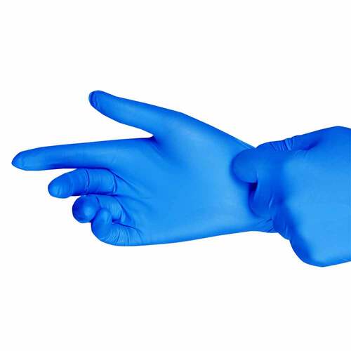 Domotherm Untersuchungshandschuhe Nitril unsteril pf S blau - 2